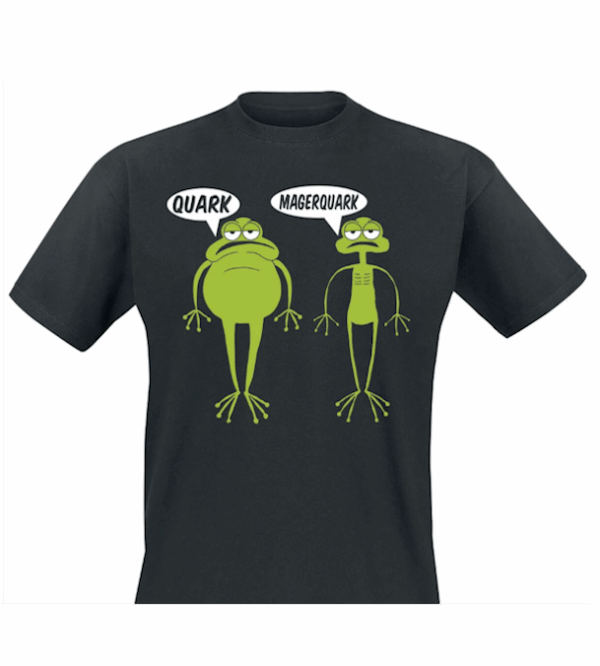 T-Shirt "Quark Magerquark" noir